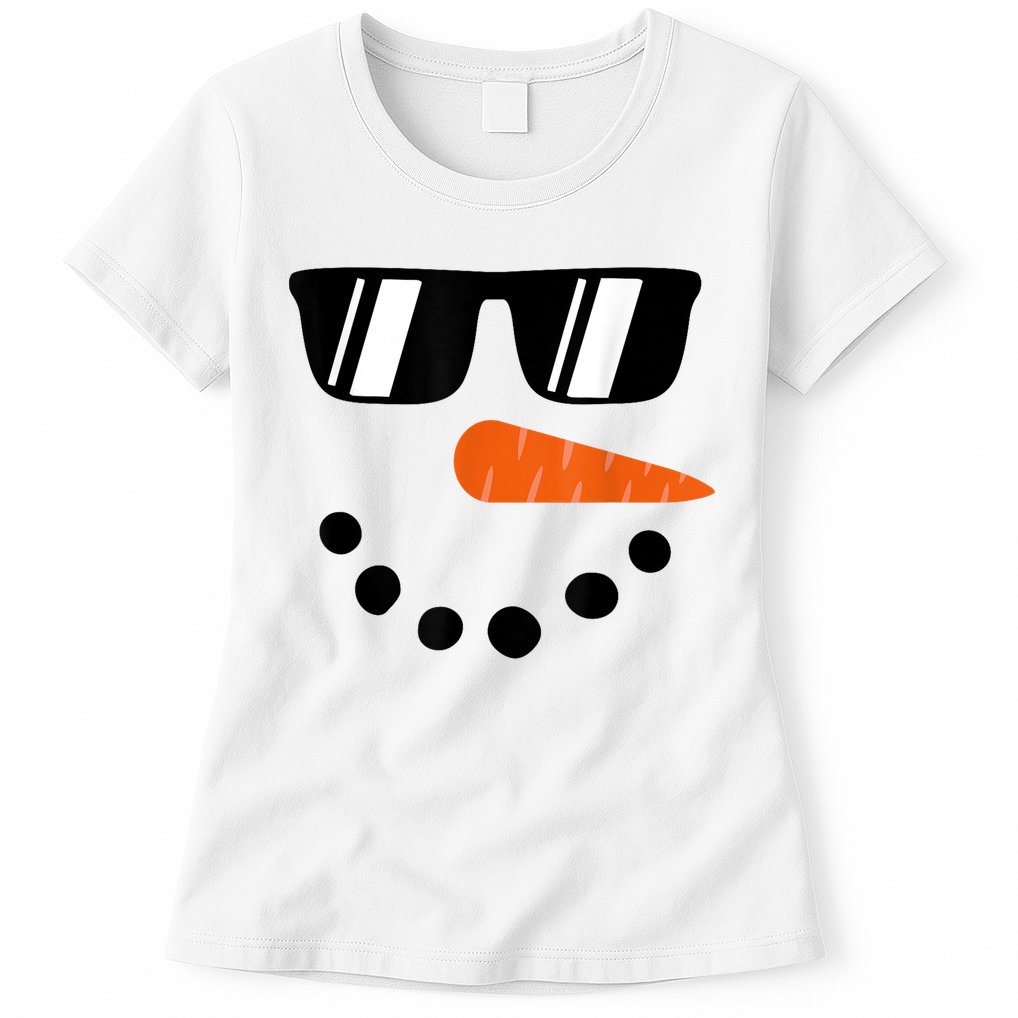 Snowman Christmas Winter Womens T-Shirt