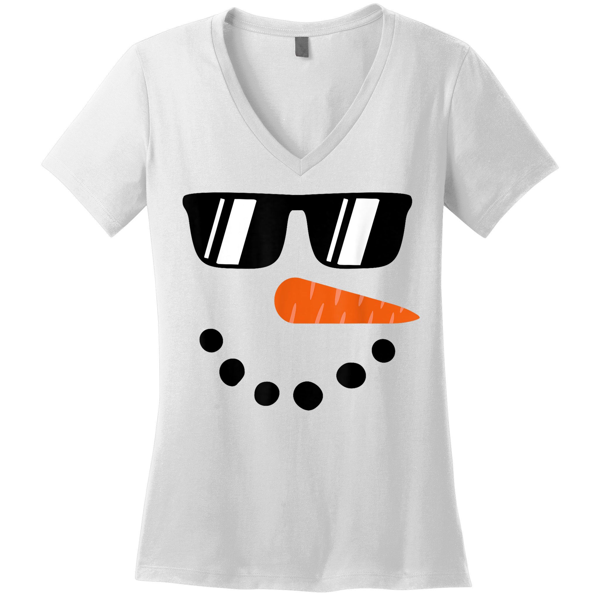 Snowman Christmas Winter Women's V-Neck T-Shirt