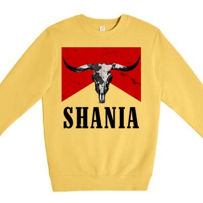 Shania Country Western Bull Premium Crewneck Sweatshirt