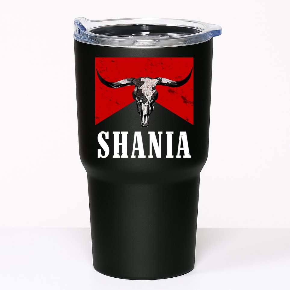 Shania Country Western Bull Tumbler