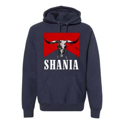 Shania Country Western Bull Premium Hoodie