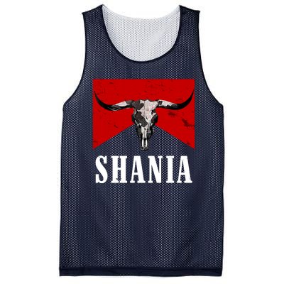 Shania Country Western Bull Mesh Reversible Basketball Jersey Tank