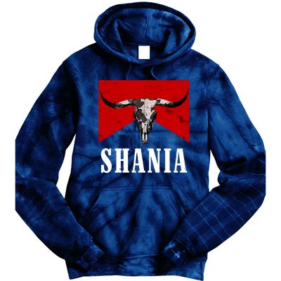 Shania Country Western Bull Tie Dye Hoodie