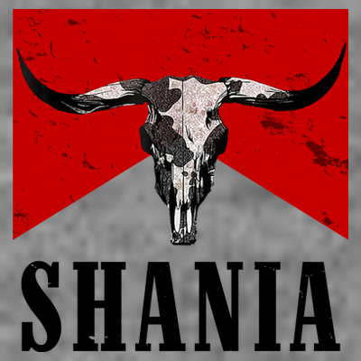 Shania Country Western Bull T-Shirt