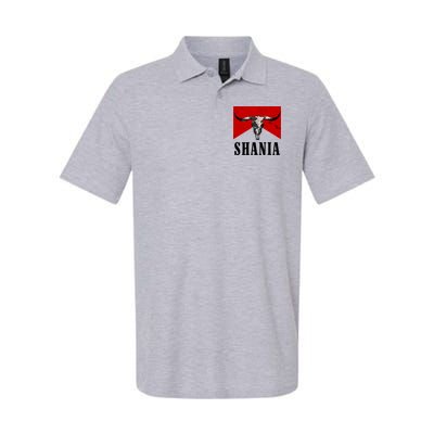 Shania Country Western Bull Softstyle Adult Sport Polo