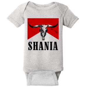 Shania Country Western Bull Baby Bodysuit