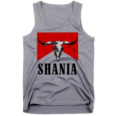 Shania Country Western Bull Tank Top