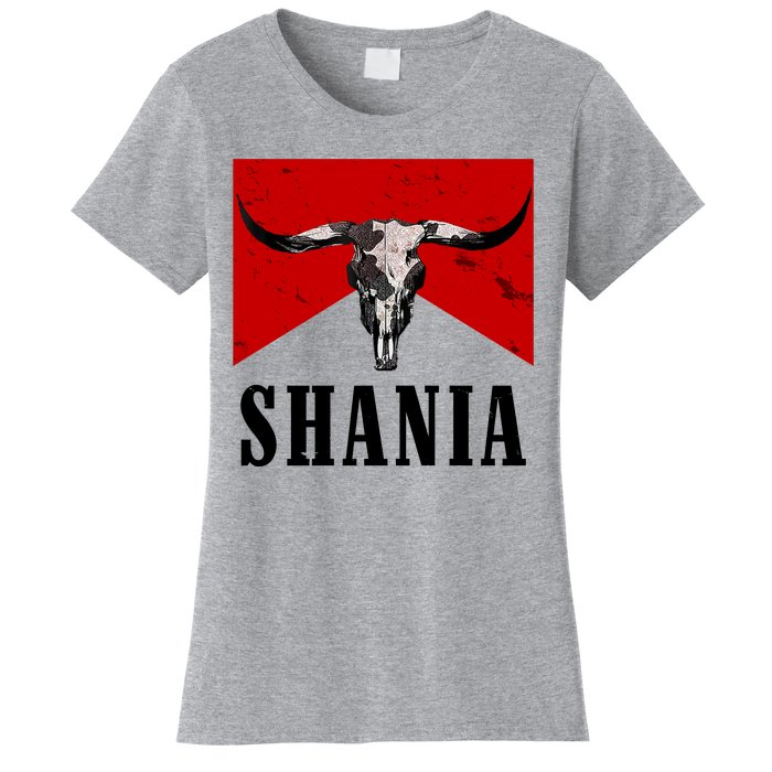 Shania Country Western Bull Women's T-Shirt