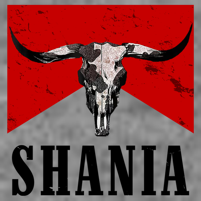 Shania Country Western Bull Women's V-Neck T-Shirt