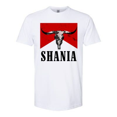 Shania Country Western Bull Softstyle CVC T-Shirt