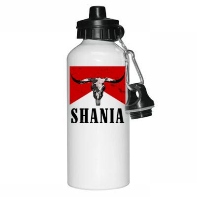 Shania Country Western Bull Aluminum Water Bottle