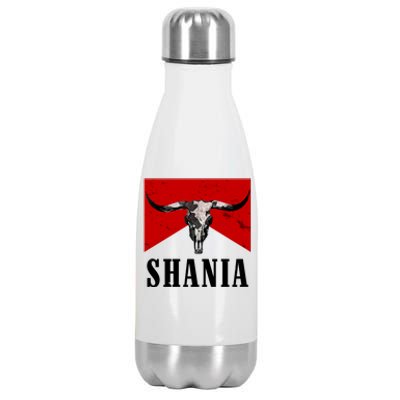 Shania Country Western Bull Stainless Steel Insulated Water Bottle