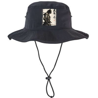 Samurai Cat Warrior Ukiyo Ink Artwork Cat Samurai Bucket Hat