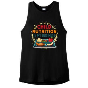 School Cafeteria Worker Lunch Lady Food Tray Child Nutrition Ladies PosiCharge Tri-Blend Wicking Tank