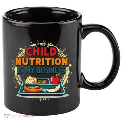 School Cafeteria Worker Lunch Lady Food Tray Child Nutrition 11oz C Handle Ceramic Mug