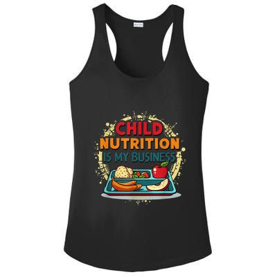 School Cafeteria Worker Lunch Lady Food Tray Child Nutrition Ladies PosiCharge Competitor Racerback Tank