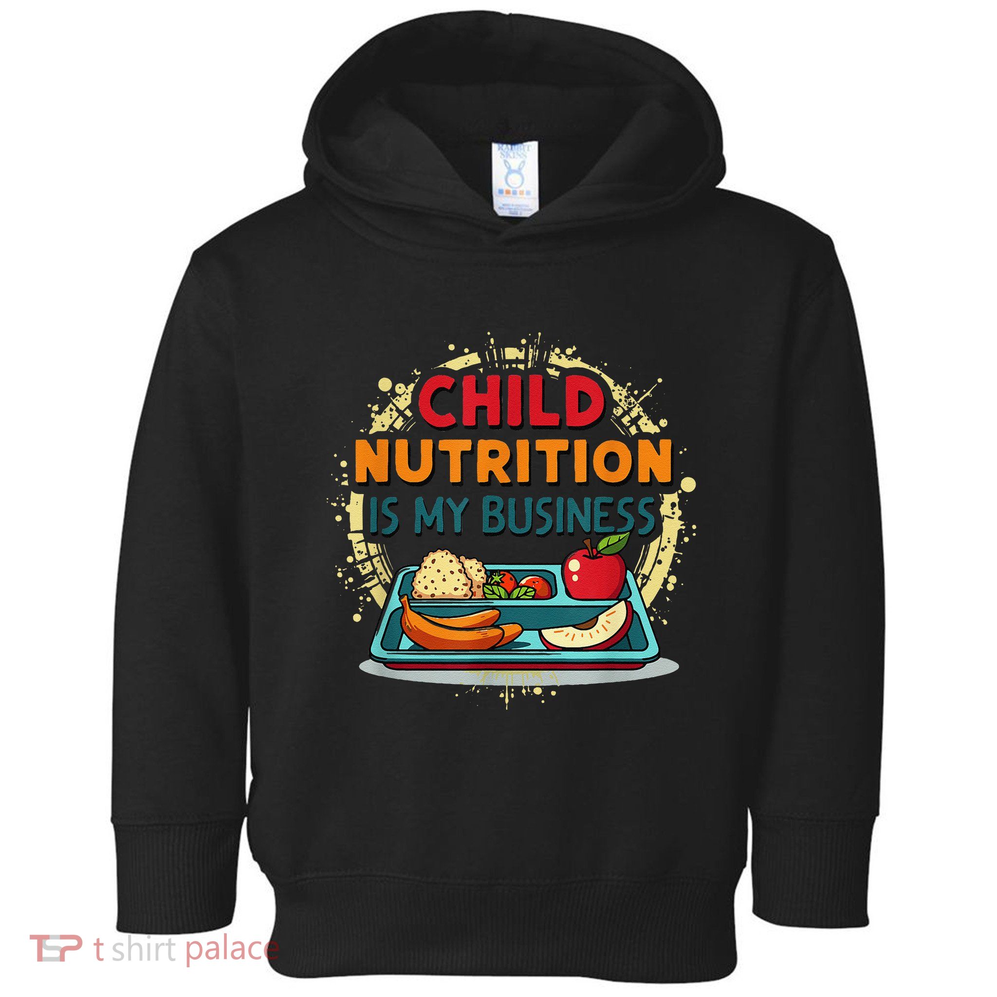 School Cafeteria Worker Lunch Lady Food Tray Child Nutrition Toddler Hoodie