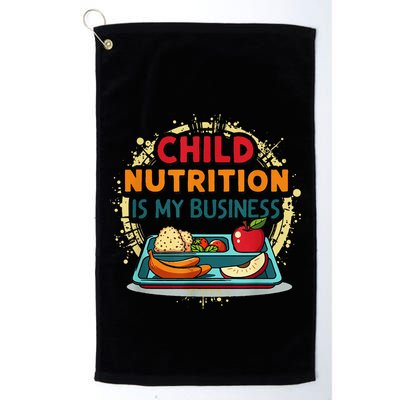 School Cafeteria Worker Lunch Lady Food Tray Child Nutrition Golf Towel