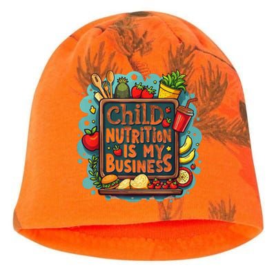 School Cafeteria Worker Lunch Lady Food Tray Child Nutrition Kati - Camo Knit Beanie