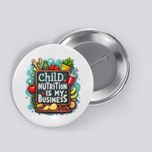 School Cafeteria Worker Lunch Lady Food Tray Child Nutrition Button