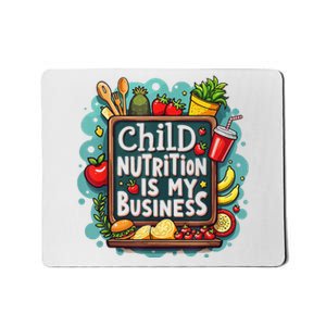 School Cafeteria Worker Lunch Lady Food Tray Child Nutrition Mousepad