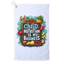 School Cafeteria Worker Lunch Lady Food Tray Child Nutrition Platinum Collection Golf Towel