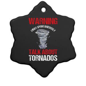 Storm Chaser Weather Forecaster Meteorologist Tornadoes Ceramic Star Ornament