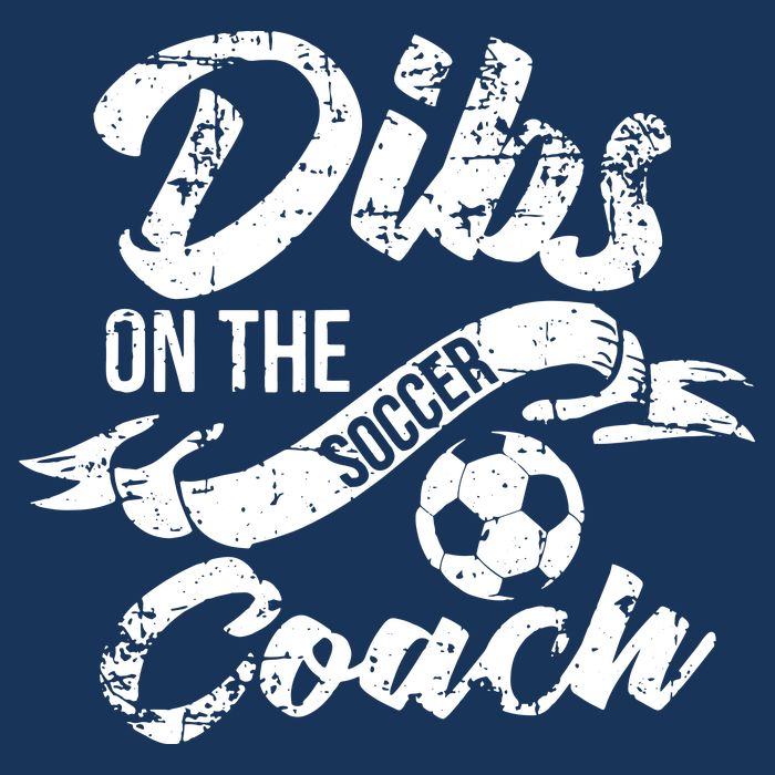 Soccer Coachs Wife Girlfriend Dibs On The Coach 7 Panel Mesh Trucker Snapback Hat