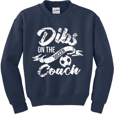 Soccer Coachs Wife Girlfriend Dibs On The Coach Kids Sweatshirt