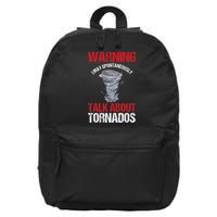 Storm Chaser Weather Forecaster Meteorologist Tornados 16 in Basic Backpack