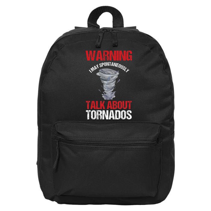 Storm Chaser Weather Forecaster Meteorologist Tornados 16 in Basic Backpack