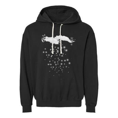 Snowflake Costume Winter Christmas Matching Garment-Dyed Fleece Hoodie