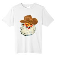 Santa Cowboy Western Christmas Xmas Holiday Pajamas Tall Fusion ChromaSoft Performance T-Shirt