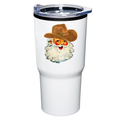 Santa Cowboy Western Christmas Xmas Holiday Pajamas Tumbler
