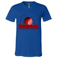 Space Cows With Stars And Planets (Color Options Available) Funny Gift V-Neck T-Shirt