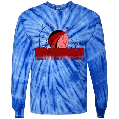 Space Cows With Stars And Planets (Color Options Available) Funny Gift Tie-Dye Long Sleeve Shirt