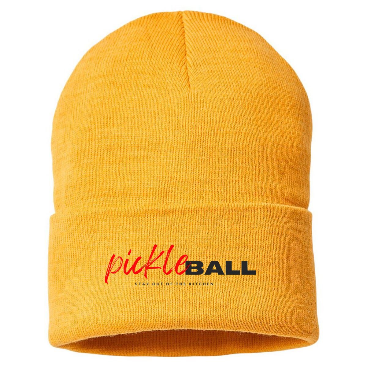 Stay Cool with this Pickleball Design Sustainable Knit Beanie