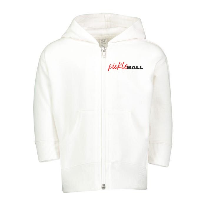 Stay Cool with this Pickleball Design Toddler Zip Fleece Hoodie