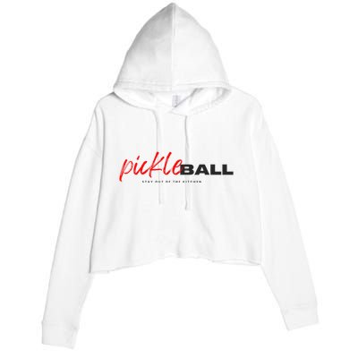 Stay Cool with this Pickleball Design Crop Fleece Hoodie