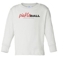 Stay Cool with this Pickleball Design Toddler Long Sleeve Shirt