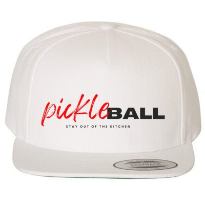 Stay Cool with this Pickleball Design Wool Snapback Cap