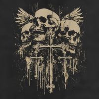 Skull Cross Wings Goth Alt Grunge Gothic Emo Aesthetic 15oz Campfire Ceramic Mug