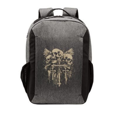 Skull Cross Wings Goth Alt Grunge Gothic Emo Aesthetic Vector Backpack