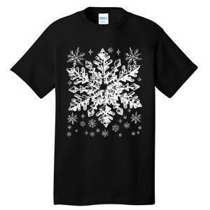 Snowflake Costume Winter Christmas Matching Tall T-Shirt