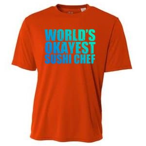 Sushi Chef: Worlds Okayest Funny Gift Cooling Performance Crew T-Shirt