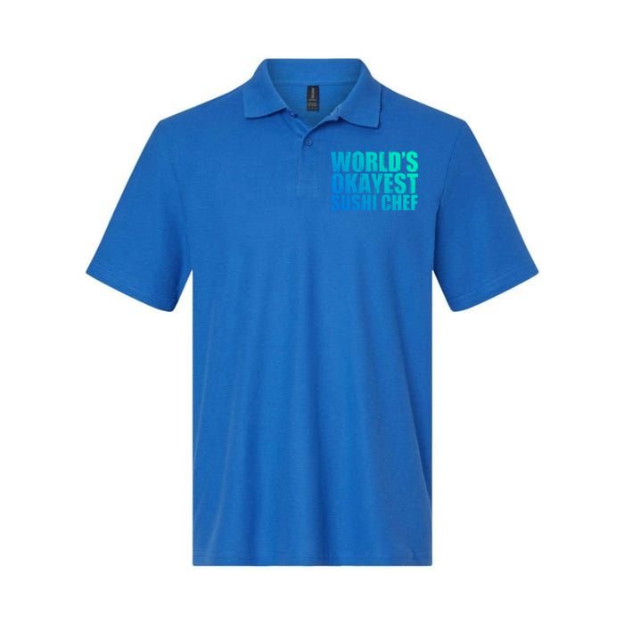 Sushi Chef: Worlds Okayest Funny Gift Softstyle Adult Sport Polo