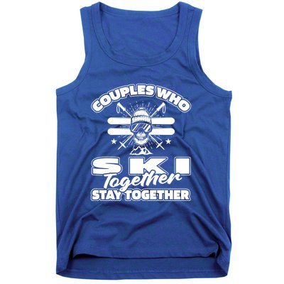 Skiing Couple Winter Sports Ski Great Gift Skier Gift Tank Top