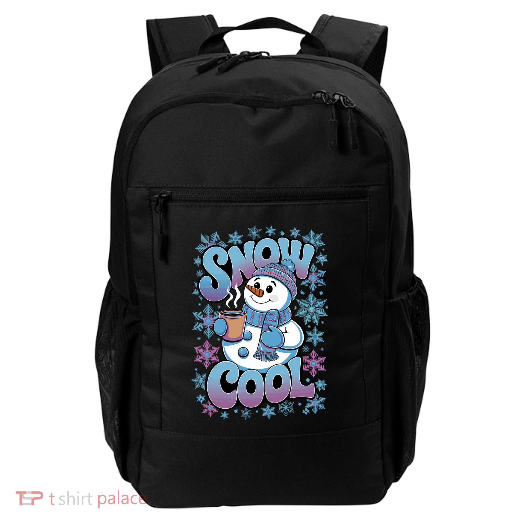 Snow Cool Winter Snowflake Cute Happy Snow Fun Great Gift Daily Commute Backpack