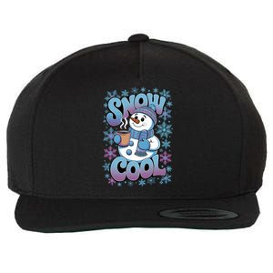 Snow Cool Winter Snowflake Cute Happy Snow Fun Great Gift Wool Snapback Cap