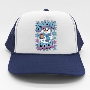 Snow Cool Winter Snowflake Cute Happy Snow Fun Great Gift Trucker Hat